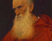 提香 : Portrait of an Old Man, Pietro Cardinal Bembo